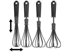 Rosenstein & Söhne Schneebesen Plastik:2er-Set Flexible Schneebesen, Verstellbare Breite 16 Rosenstein & Söhne Schneebesen Plastik:2er-Set Flexible Schneebesen, Verstellbare Breite -Einrichtungsgeschäft nx6899 10 1