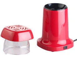 Rosenstein & Söhne Popcorn-Selbermachen:Heißluft-Popcorn-Maschine Mit Auffangschale, Für 80 G Mais, 1.200 Watt