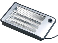 Rosenstein & Söhne Toaster:Flachtoaster Für Bis Zu 4 Brötchen, 3 Heizelemente, Timer, 600 Watt -Einrichtungsgeschäft nx6919 1