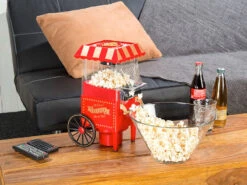 Rosenstein & Söhne Popkornmaker:Retro-Heißluft-Popcorn-Maschine, Miniatur-Rollwagen-Optik, 1.200 Watt 11 Rosenstein & Söhne Popkornmaker:Retro-Heißluft-Popcorn-Maschine, Miniatur-Rollwagen-Optik, 1.200 Watt -Einrichtungsgeschäft nx6933 7