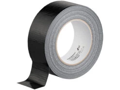 AGT Reparaturklebeband:Reißfestes Gewebe-Klebeband, 48 Mm Breit, 0,17 Mm Dick, Schwarz, 50 M