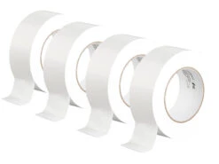 AGT Panzerband-Gewebeband:4er-Set Gewebe-Klebeband, Reißfest, 48 Mm Breit, 0,17 Mm Dick, Weiß