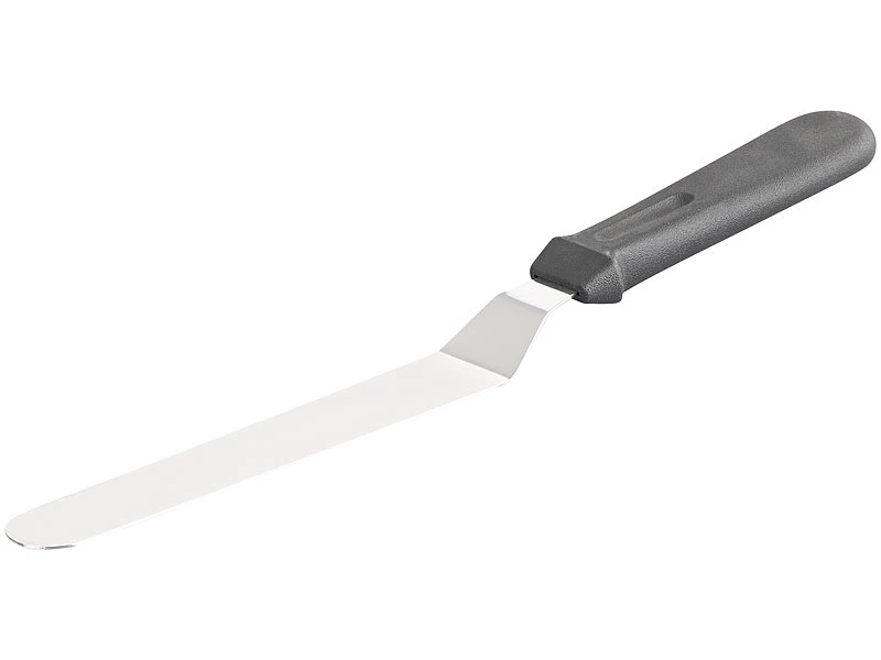 Rosenstein & Söhne Tortenspachtel:6er-Set Edelstahl-Winkelpaletten In 3 Größen Mit Ergonomischen Grif 6 Rosenstein & Söhne Tortenspachtel:6er-Set Edelstahl-Winkelpaletten In 3 Größen Mit Ergonomischen Grif – Bild 4