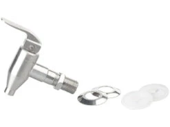 PEARL Edelstahlzapfhahn:Universal Edelstahl-Zapfhahn Für Getränkespender -Einrichtungsgeschäft nx7092 0