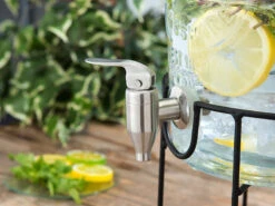 PEARL Edelstahlzapfhahn:Universal Edelstahl-Zapfhahn Für Getränkespender -Einrichtungsgeschäft nx7092 2