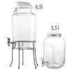 PEARL Party-Zubehör:2er-Set Retro Getränkespender Aus Glas Mit Zapfhahn, 3,5 L & 6,5 L 1 PEARL Party-Zubehör:2er-Set Retro Getränkespender Aus Glas Mit Zapfhahn, 3,5 L & 6,5 L -Einrichtungsgeschäft nx7093 2