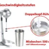 Rosenstein & Söhne Milchshaker:Elektrischer Drink-Mixer Mit Edelstahl-Becher, 65 Watt -Einrichtungsgeschäft nx7386 10 1