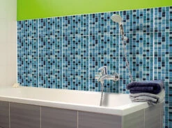 Infactory Wanddeko:Selbstklebende 3D-Mosaik-Fliesenaufkleber "Aqua", 26 X 26 Cm, 20er-Set -Einrichtungsgeschäft nx7424 2