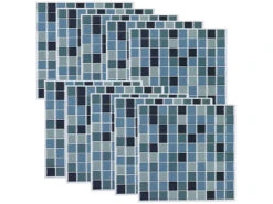 Infactory Wanddeko:Selbstklebende 3D-Mosaik-Fliesenaufkleber "Aqua", 26 X 26 Cm, 20er-Set -Einrichtungsgeschäft nx7424 6