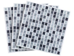 Infactory 3D Fliesen Selbstklebend:Selbstklebende 3D-Mosaik-Fliesenaufkleber "Dezent", 26x26 Cm, 20er-Set -Einrichtungsgeschäft nx7426 1 1