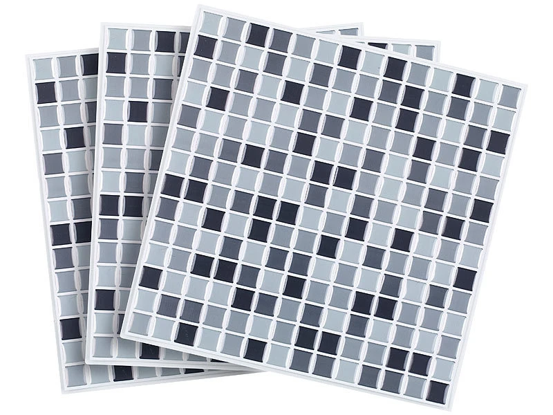 Infactory Fliesen:Selbstklebende 3D-Mosaik-Fliesenaufkleber "Dezent" 26x26 Cm, 10er-Set 5 Infactory Fliesen:Selbstklebende 3D-Mosaik-Fliesenaufkleber "Dezent" 26x26 Cm, 10er-Set – Bild 3