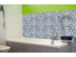 Infactory 3D Fliesen Selbstklebend:Selbstklebende 3D-Mosaik-Fliesenaufkleber "Dezent", 26x26 Cm, 20er-Set -Einrichtungsgeschäft nx7426 2 1