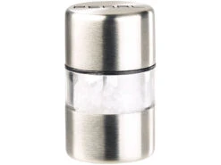 PEARL Salz Und Pfeffer Streuer:2er-Set Mini-Salz- & Pfeffermühlen, Edelstahl, Keramikmahlwerk, Ø 3 Cm -Einrichtungsgeschäft nx7465 2