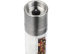 Rosenstein & Söhne Salz Pfefferstreuer:Manuelle 2in1-Salz-und Pfeffermühle Mit 2 Keramik-Mahlwerken, 22 Cm -Einrichtungsgeschäft nx7481 0