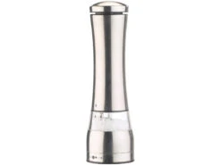 Rosenstein & Söhne Salz Pfeffer Mühle:Elektrische Salz-/Pfeffermühle, Keramik-Mahlwerk, Edelstahl, 2er-Set -Einrichtungsgeschäft nx7488 2