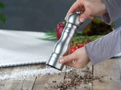 Rosenstein & Söhne Pfeffermühle Manuell:Klassische Salz- & Pfeffermühle, Keramik-Mahlwerk, Edelstahl, 22,5 Cm -Einrichtungsgeschäft nx7490 3 1