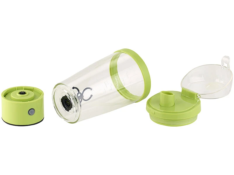 Rosenstein & Söhne Shaker:Selbstrührender Trinkbecher Mit Elektrischem Quirl, 450 Ml, BPA-frei 8 Rosenstein & Söhne Shaker:Selbstrührender Trinkbecher Mit Elektrischem Quirl, 450 Ml, BPA-frei – Bild 6