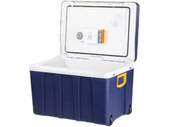 Xcase Campingkühlschrank:Thermoelektrische XXL-Trolley-Kühl- & Wärmebox, 12/24 & 230V, 50 Liter -Einrichtungsgeschäft nx7535 0