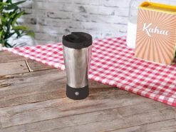 Rosenstein & Söhne Selbstrührender Becher:Selbstrührender Thermobecher Mit Elektrischem Quirl, 450 Ml, BPA-frei -Einrichtungsgeschäft nx7539 4