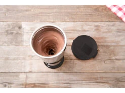 Rosenstein & Söhne Selbstrührender Becher:Selbstrührender Thermobecher Mit Elektrischem Quirl, 450 Ml, BPA-frei -Einrichtungsgeschäft nx7539 5