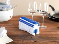 PEARL Küchenhandtücher:6er-Set Mikrofaser-Küchentücher Z. Trocknen & Polieren, 3D-Waffelpiqué -Einrichtungsgeschäft nx7553 3