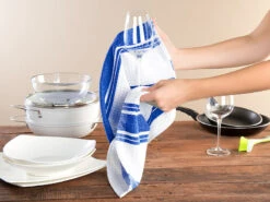 PEARL Geschirr-Tücher:Mikrofaser-Küchentuch Zum Trocknen & Polieren, 3D-Waffelpiqué, 9er-Set -Einrichtungsgeschäft nx7553 4