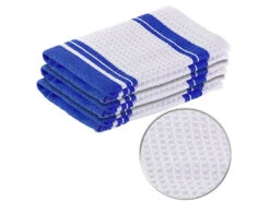 PEARL Geschirr-Tücher:Mikrofaser-Küchentuch Zum Trocknen & Polieren, 3D-Waffelpiqué, 9er-Set