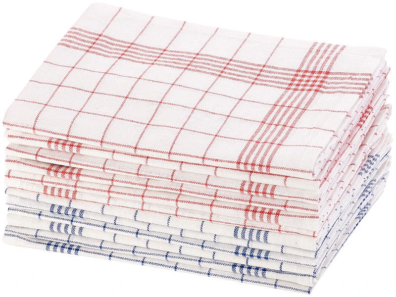 Rosenstein & Söhne Geschirrhandtücher:12er-Set Halb-Leinen-Geschirrtücher, 70x50 Cm, OEKO-TEX® Standard 100 3 Rosenstein & Söhne Geschirrhandtücher:12er-Set Halb-Leinen-Geschirrtücher, 70x50 Cm, OEKO-TEX® Standard 100