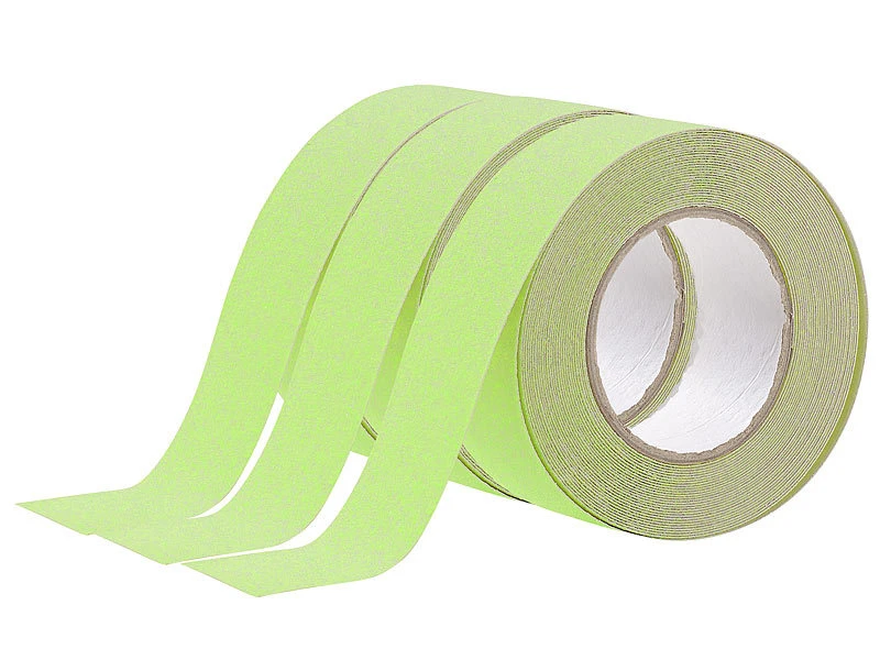 Infactory Leuchtklebeband:3er-Set Phosphoreszierendes Anti-Rutsch-Klebeband "GitD", 5 Cm X 10 M 3 Infactory Leuchtklebeband:3er-Set Phosphoreszierendes Anti-Rutsch-Klebeband "GitD", 5 Cm X 10 M