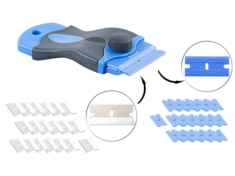 PEARL Ceranfeldschaber:2er-Set Kochfeld-Schaber Für Kratzfeste & Empfindliche Oberflächen 4 PEARL Ceranfeldschaber:2er-Set Kochfeld-Schaber Für Kratzfeste & Empfindliche Oberflächen – Bild 2