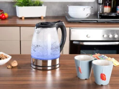 Rosenstein & Söhne Kettle:Glas-Wasserkocher Mit Blauer LED-Beleuchtung, 2.200 Watt, 1,7 Liter 15 Rosenstein & Söhne Kettle:Glas-Wasserkocher Mit Blauer LED-Beleuchtung, 2.200 Watt, 1,7 Liter -Einrichtungsgeschäft nx7721 10