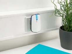 CASAcontrol Durchgangsmelder:Steckdosen-Funkklingel Mit PIR-Bewegungsmelder & Tür- & Fenster-Alarm -Einrichtungsgeschäft nx7787 1