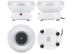 Rosenstein & Söhne Zuckerwattemaschine:Zuckerwatte-Maschine Mit Spülmaschinenfesten Aufsätzen, 500 Watt -Einrichtungsgeschäft nx7834 10