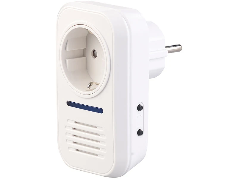 CASAcontrol Funkgong Steckdose:Steckdosen-Funkklingel Für Kinetische Funk-Taster, Mit 230-V-Steckdose 3 CASAcontrol Funkgong Steckdose:Steckdosen-Funkklingel Für Kinetische Funk-Taster, Mit 230-V-Steckdose