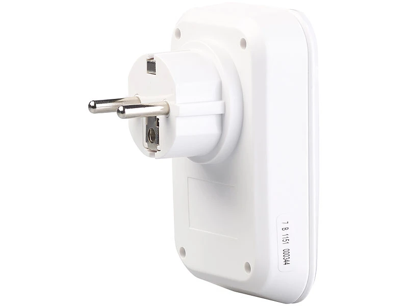 CASAcontrol Funkgong Steckdose:Steckdosen-Funkklingel Für Kinetische Funk-Taster, Mit 230-V-Steckdose 5 CASAcontrol Funkgong Steckdose:Steckdosen-Funkklingel Für Kinetische Funk-Taster, Mit 230-V-Steckdose – Bild 3