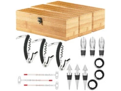 Carlo Milano Korkenzieher:3x 5-teiliges Sommelier-Set In Edler Geschenkbox Für 1 Weinflasche