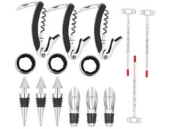 Carlo Milano Korkenzieher:3x 5-teiliges Sommelier-Set In Edler Geschenkbox Für 1 Weinflasche -Einrichtungsgeschäft nx7912 2