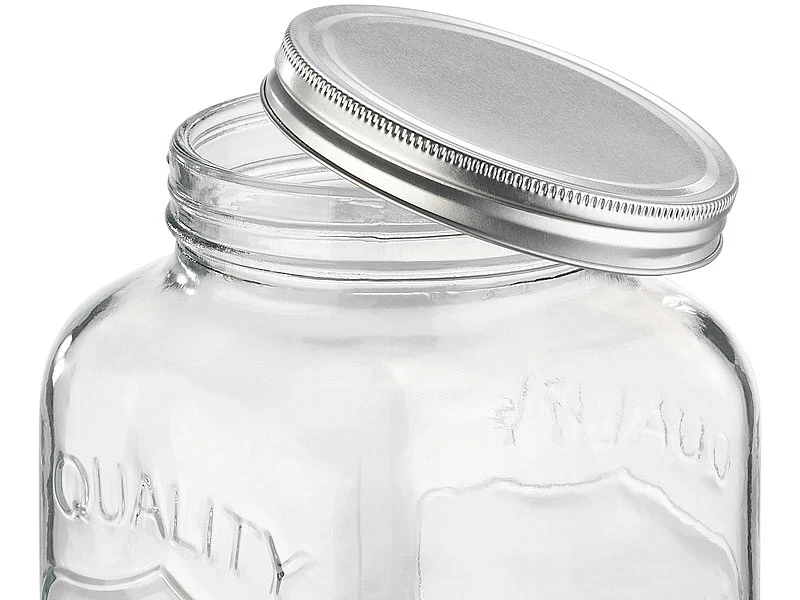 PEARL Party-Zubehör:2er-Set Retro Getränkespender Aus Glas Mit Zapfhahn, 3,5 L & 6,5 L 8 PEARL Party-Zubehör:2er-Set Retro Getränkespender Aus Glas Mit Zapfhahn, 3,5 L & 6,5 L – Bild 6