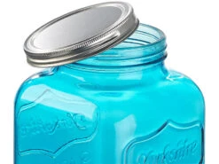 PEARL Retro Trinkgläser:2er-Set Getränkespender Mit 6 Gläsern, 4 L & 6,5 L, Einmachglas-Look -Einrichtungsgeschäft nx7929 7 1