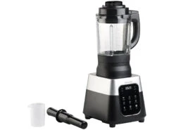 Rosenstein & Söhne Sojamilchbereiter:Profi-Standmixer Mit Wärme-Funktion, Touch-Tasten, 1,75 L, 1.500 Watt -Einrichtungsgeschäft nx7930 0