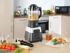 Rosenstein & Söhne Sojamilchbereiter:Profi-Standmixer Mit Wärme-Funktion, Touch-Tasten, 1,75 L, 1.500 Watt -Einrichtungsgeschäft nx7930 4