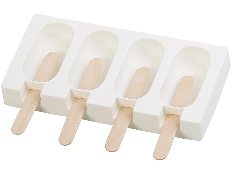 Rosenstein & Söhne Silikonform Eis Am Stiel:3 Silikon-Formen Für 12 Eis Am Stiel, Je 70 Ml, Mit 72 Holzstielen 7 Rosenstein & Söhne Silikonform Eis Am Stiel:3 Silikon-Formen Für 12 Eis Am Stiel, Je 70 Ml, Mit 72 Holzstielen – Bild 5