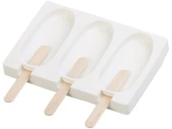 Rosenstein & Söhne Silikon Eisform:Silikon-Form Für 3 Eis Am Stiel, Je 80 Ml, Mit 24 Holzstielen -Einrichtungsgeschäft nx7956 4