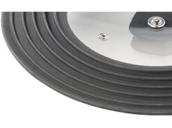 Rosenstein & Söhne Deckel:Universal-Silikonrand-Glasdeckel Für Töpfe & Pfannen Mit Ø 18 - 28 Cm -Einrichtungsgeschäft nx7977 0 1