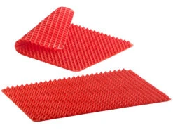 Rosenstein & Söhne Backofenmatte:2er-Set Silikon-Backmatten Mit Pyramiden-Noppen, Antihaftbeschichtet -Einrichtungsgeschäft nx7982 1