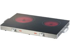 Rosenstein & Söhne Kochplatte Keramik:Glaskeramik-Doppel-Kochfeld, Infrarot-Wärme, Ø17cm (Versandrückläufer) 13 Rosenstein & Söhne Kochplatte Keramik:Glaskeramik-Doppel-Kochfeld, Infrarot-Wärme, Ø17cm (Versandrückläufer) -Einrichtungsgeschäft nx8100 3