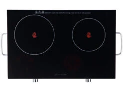 Rosenstein & Söhne Kochplatte Keramik:Glaskeramik-Doppel-Kochfeld, Infrarot-Wärme, Ø17cm (Versandrückläufer) 12 Rosenstein & Söhne Kochplatte Keramik:Glaskeramik-Doppel-Kochfeld, Infrarot-Wärme, Ø17cm (Versandrückläufer) -Einrichtungsgeschäft nx8100 5