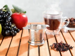 Rosenstein & Söhne Teefilter:Edelstahl-Teesieb Micro-geätzt Mit Deckel, Für Tassen & Kannen -Einrichtungsgeschäft nx8114 8