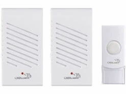 CASAcontrol Türklingel Ton:2 Steckdosen-Türklingeln, 1 Funk-Klingeltaster, 16 Klingeltöne, 50 M -Einrichtungsgeschäft nx8144 2