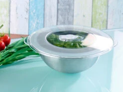 Rosenstein & Söhne Vakuum-Hauben:Vakuum-Universaldeckel, Ø 11, 18 & 23,5 Cm, 3er-Set -Einrichtungsgeschäft nx8301 1